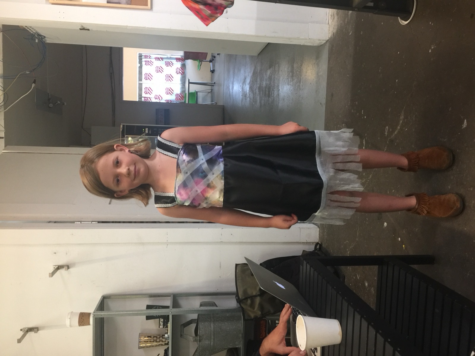 Custom dresses made in a sewing lesson