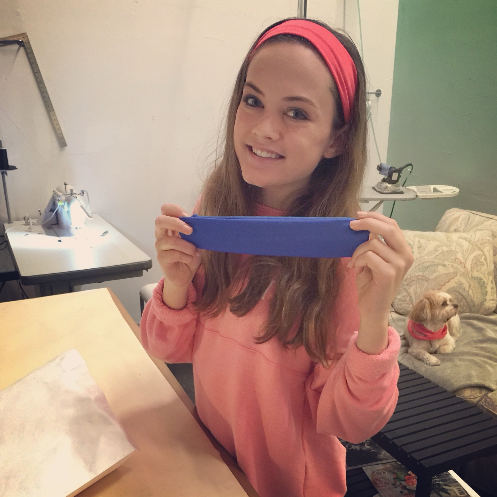 Headbands made in a sewing lesson
