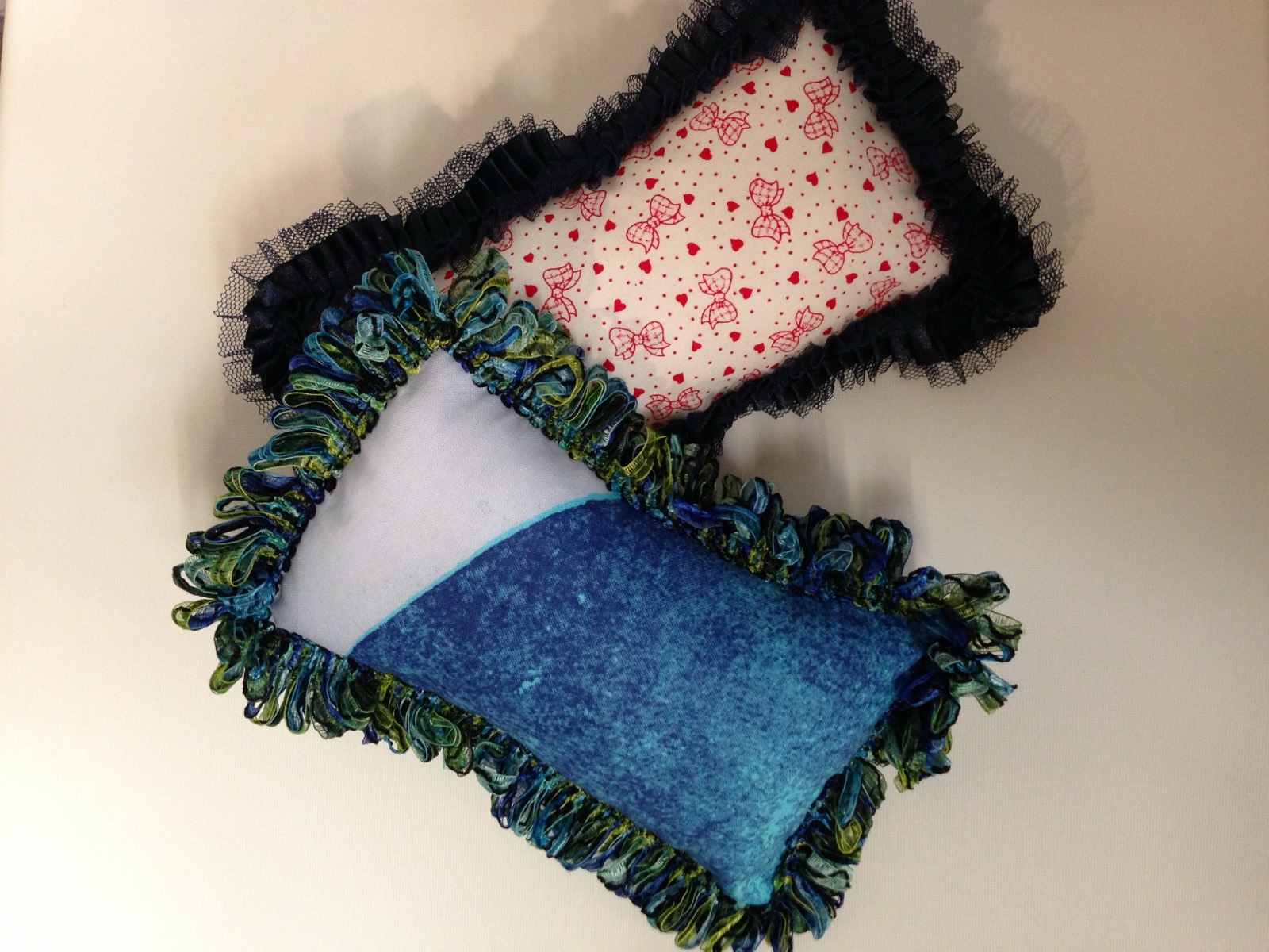 Pillow made in a sewing lesson