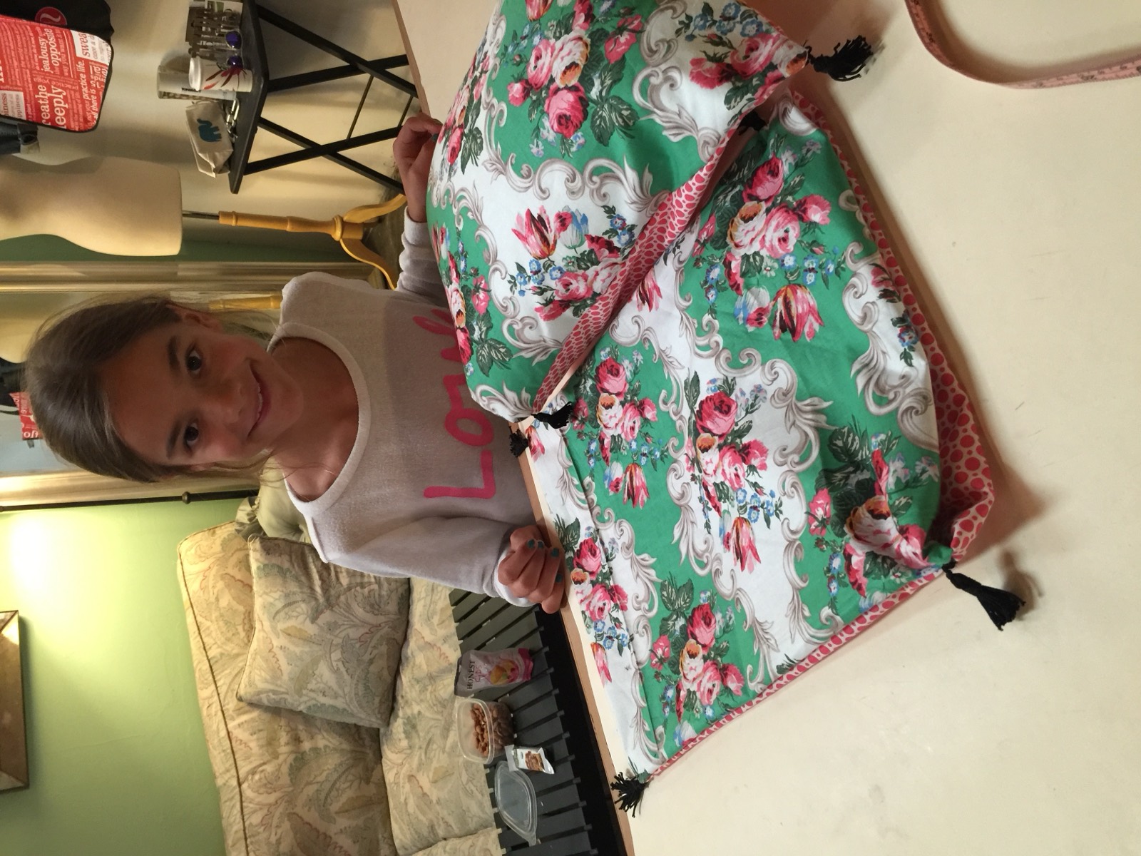 Pillows made in a sewing lesson