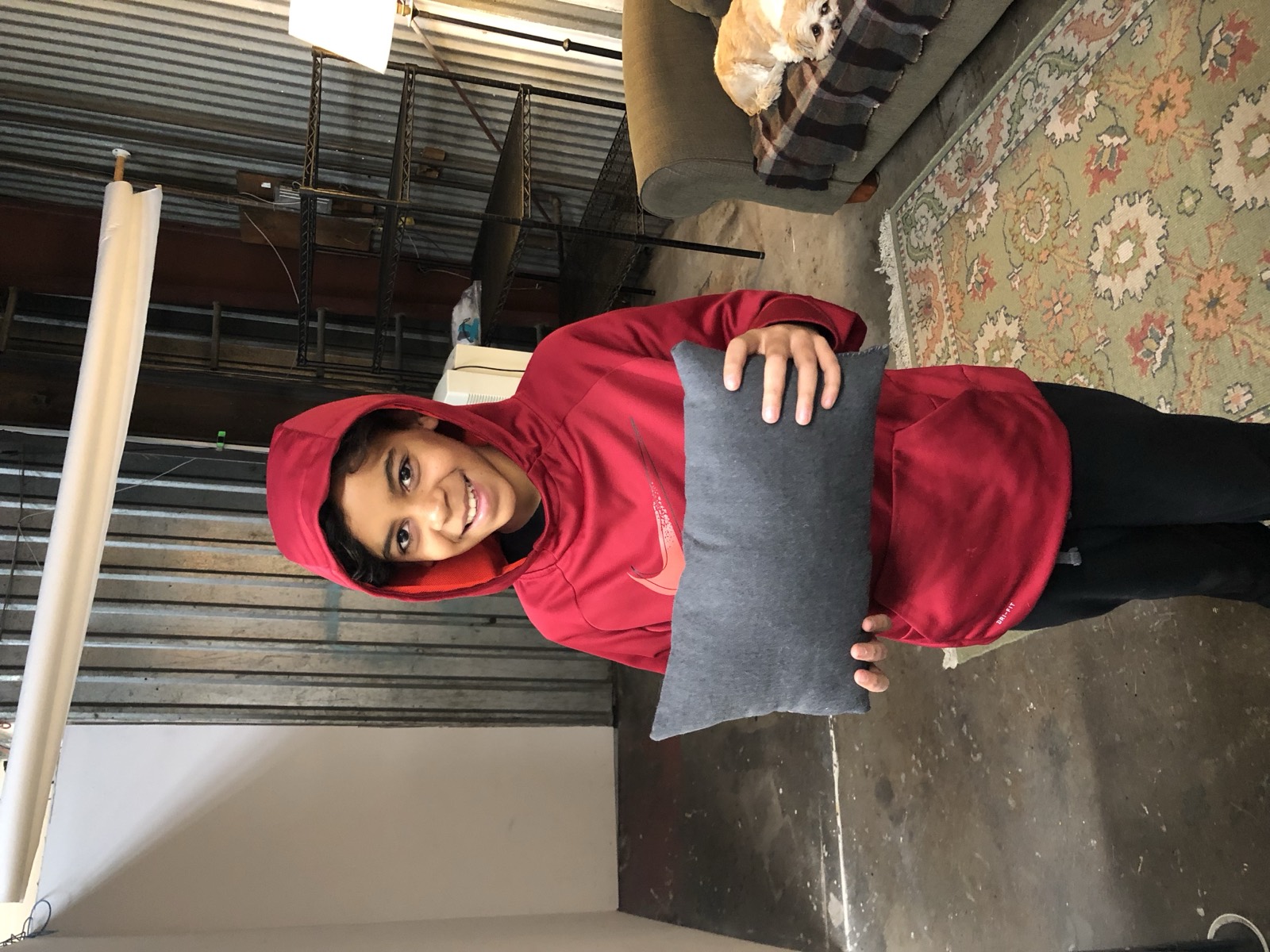 Pillows made in a sewing lesson