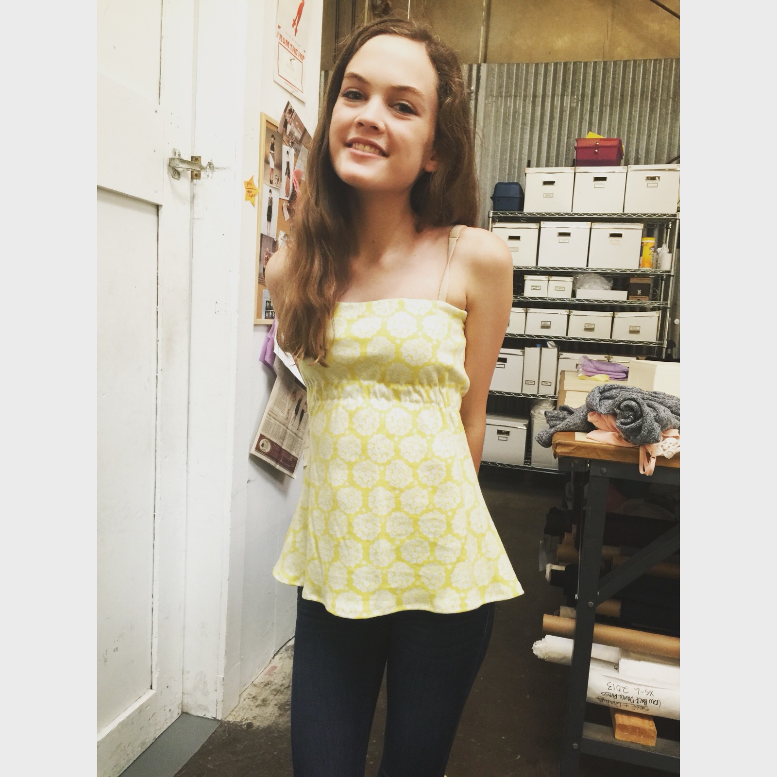 Shirts made in a sewing lesson