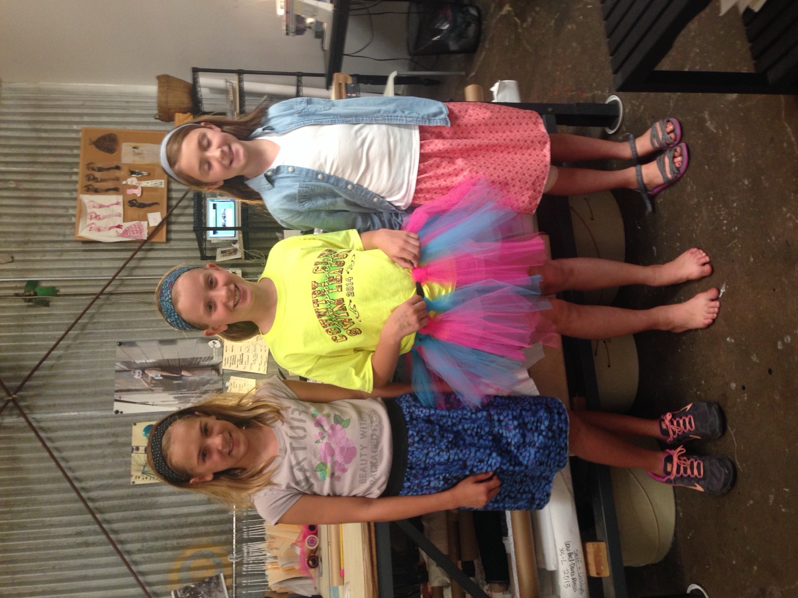 Skirt made in a sewing lesson