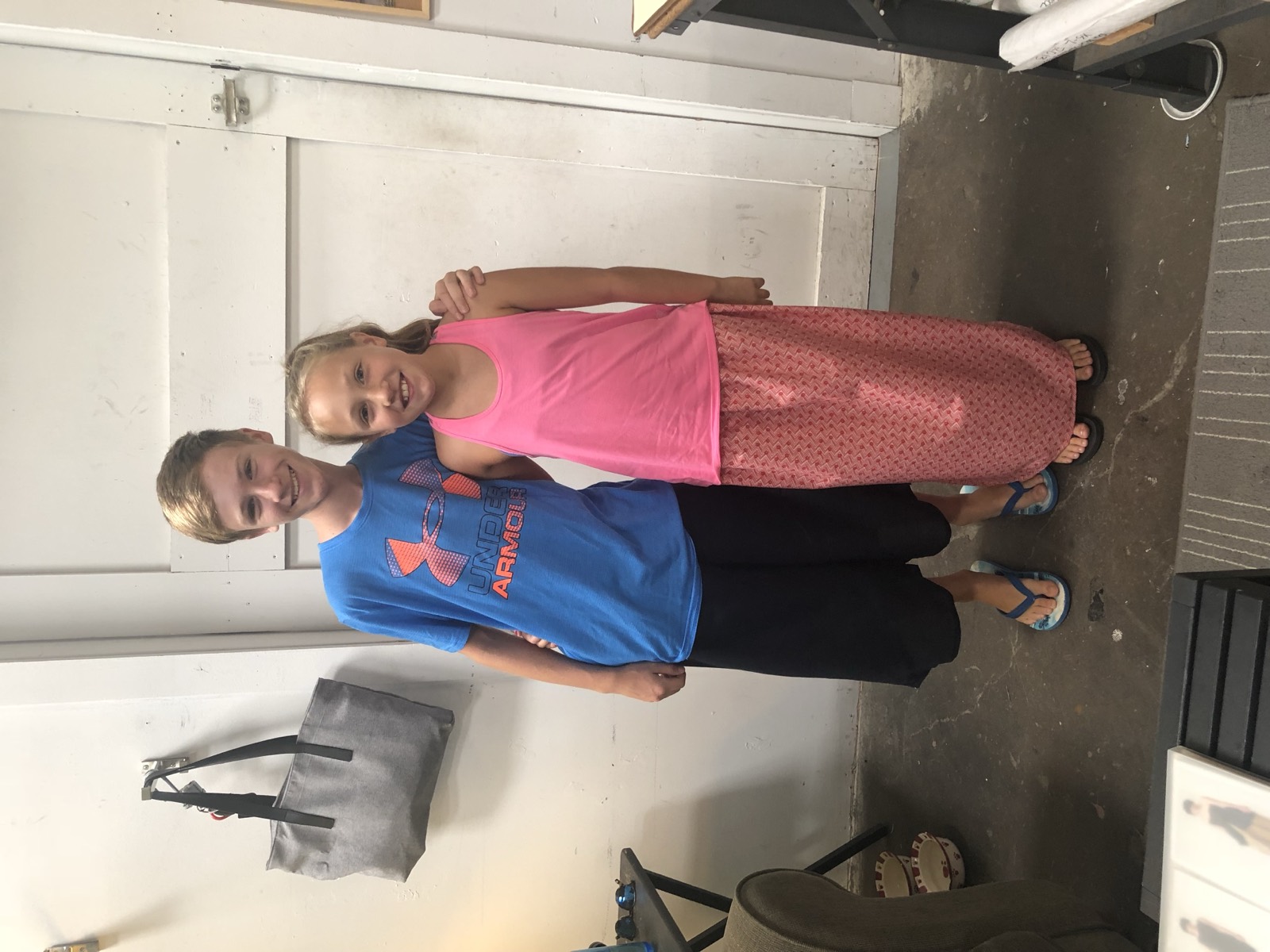 Skirts made in a sewing lesson