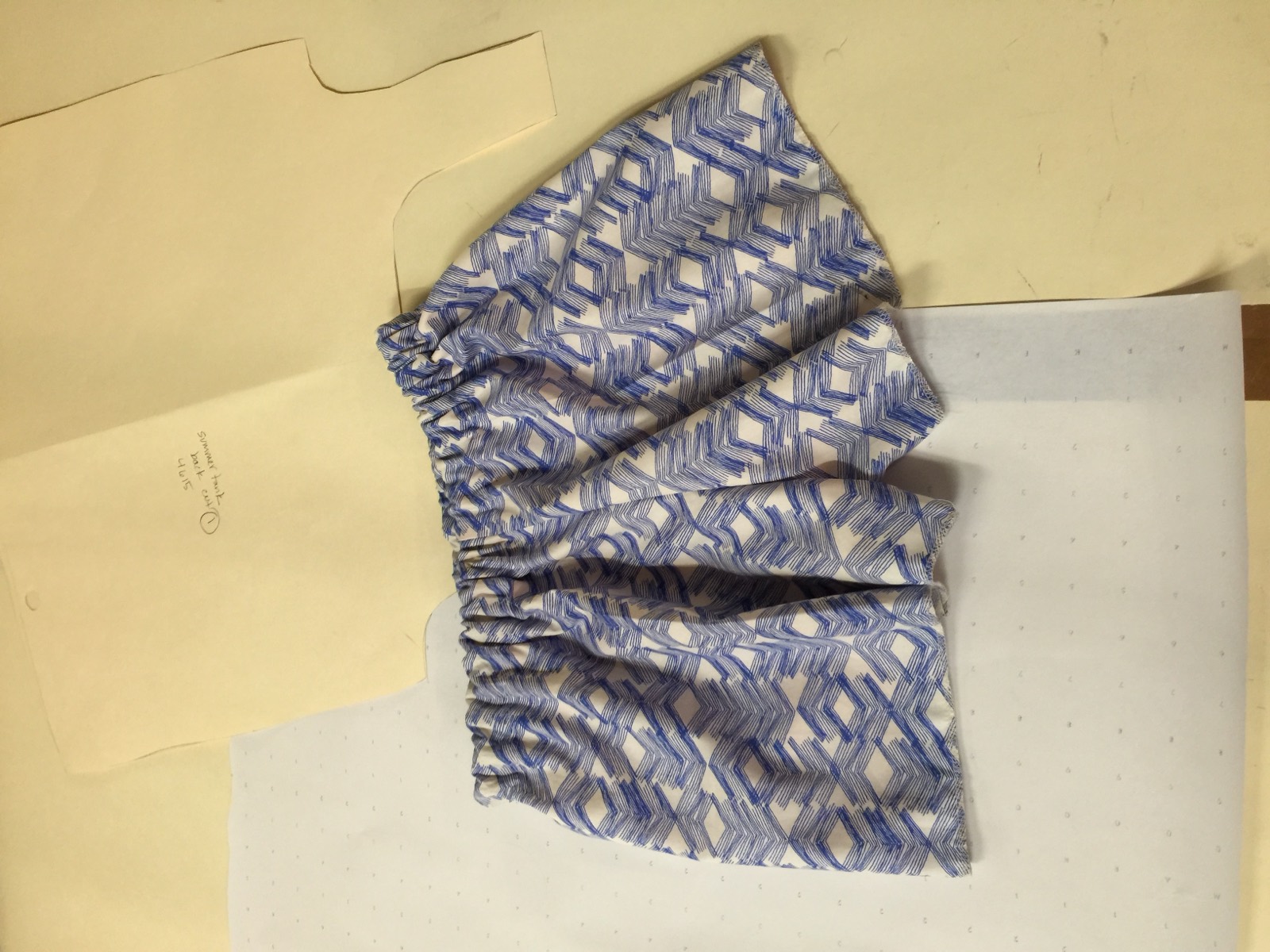Skirts made in a sewing lesson