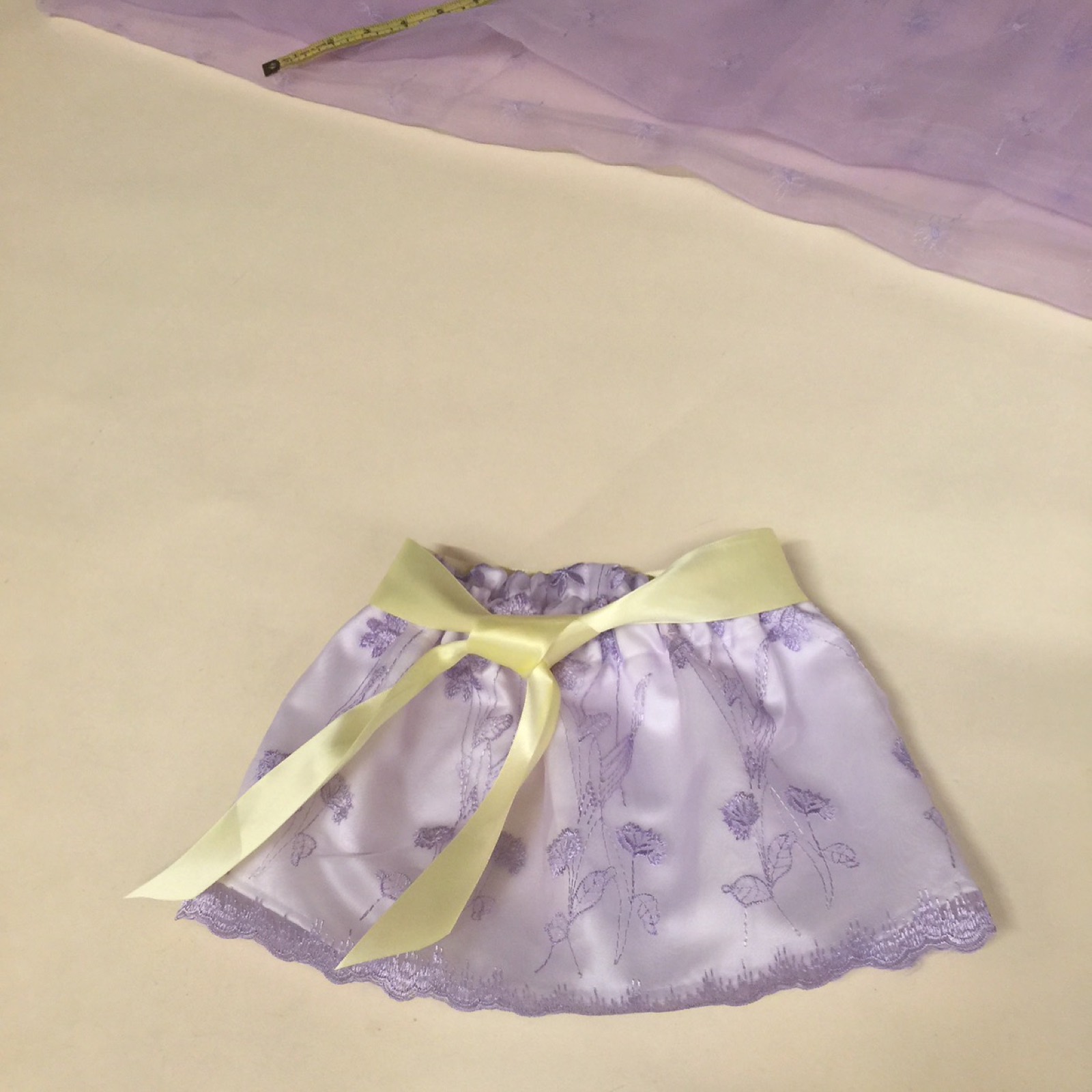 Skirts made in a sewing lesson
