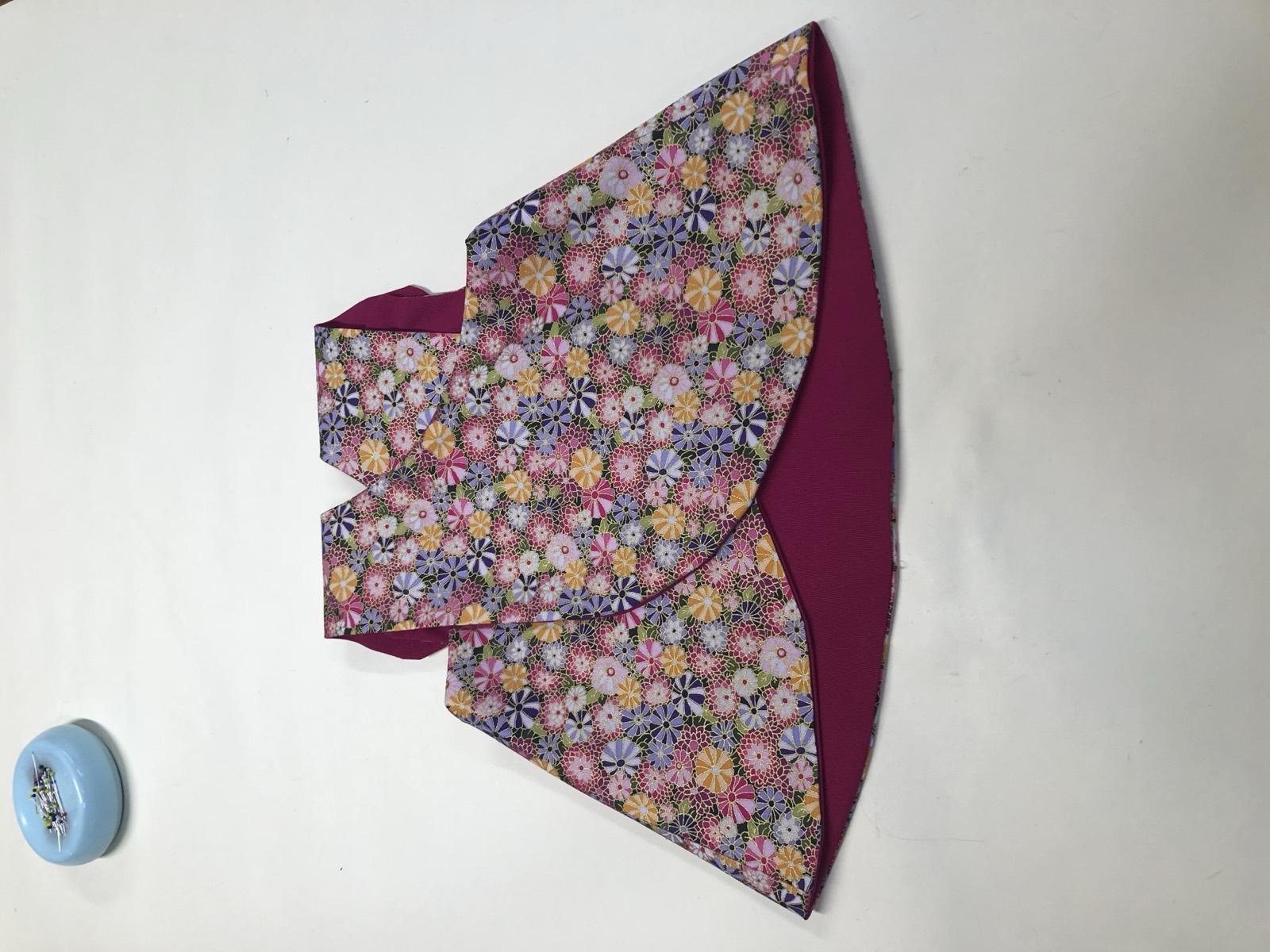 Vintage baby jumper floral back view